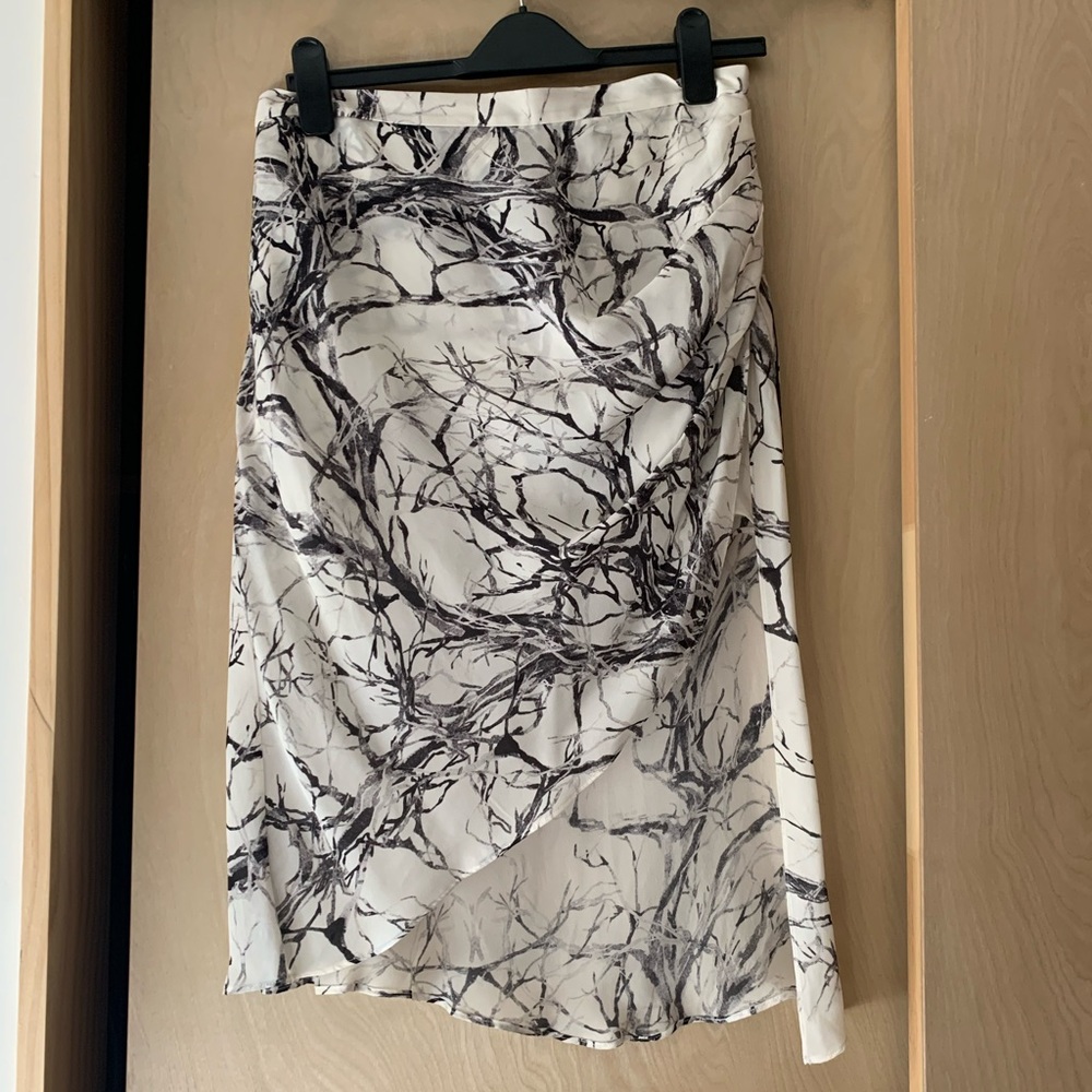 Haute Hippie Silk Asymmetric Skirt